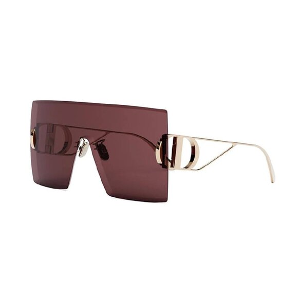NEW DIOR SUNGLASSES, GOLD/BURGUNDY WOMEN SHIELD DIOR 30MONTAIGNE M1U B0D0 main image 2